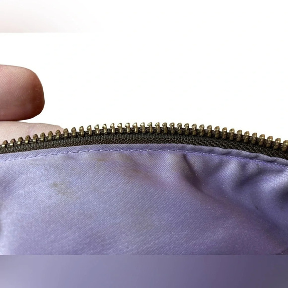 COACH Gorgeous Leather Golden-Tone Shoulder Bag Purse with Lilac Interior GUC - Picture 14 of 15